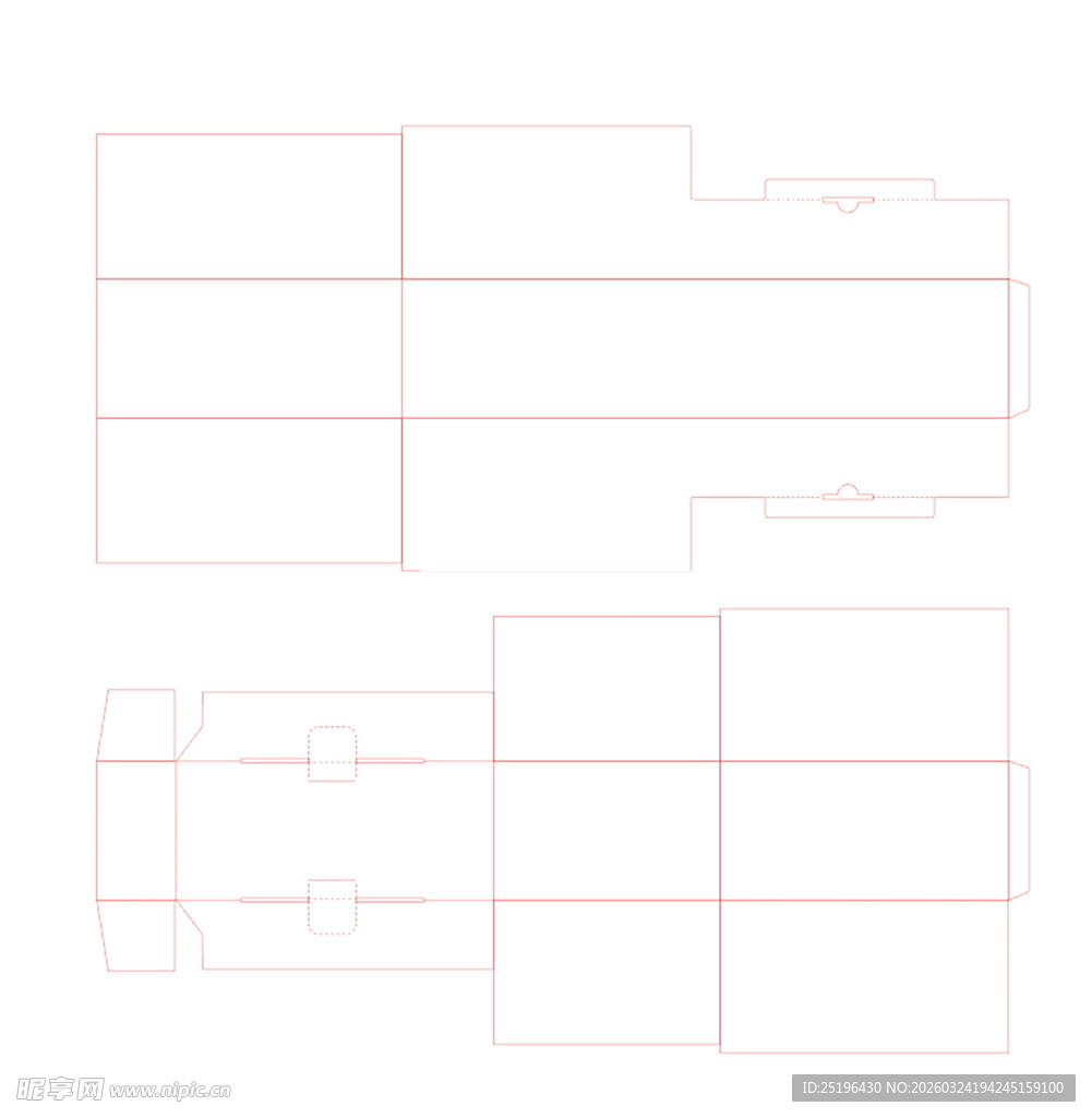 包装设计刀版图刀模几何图形设计