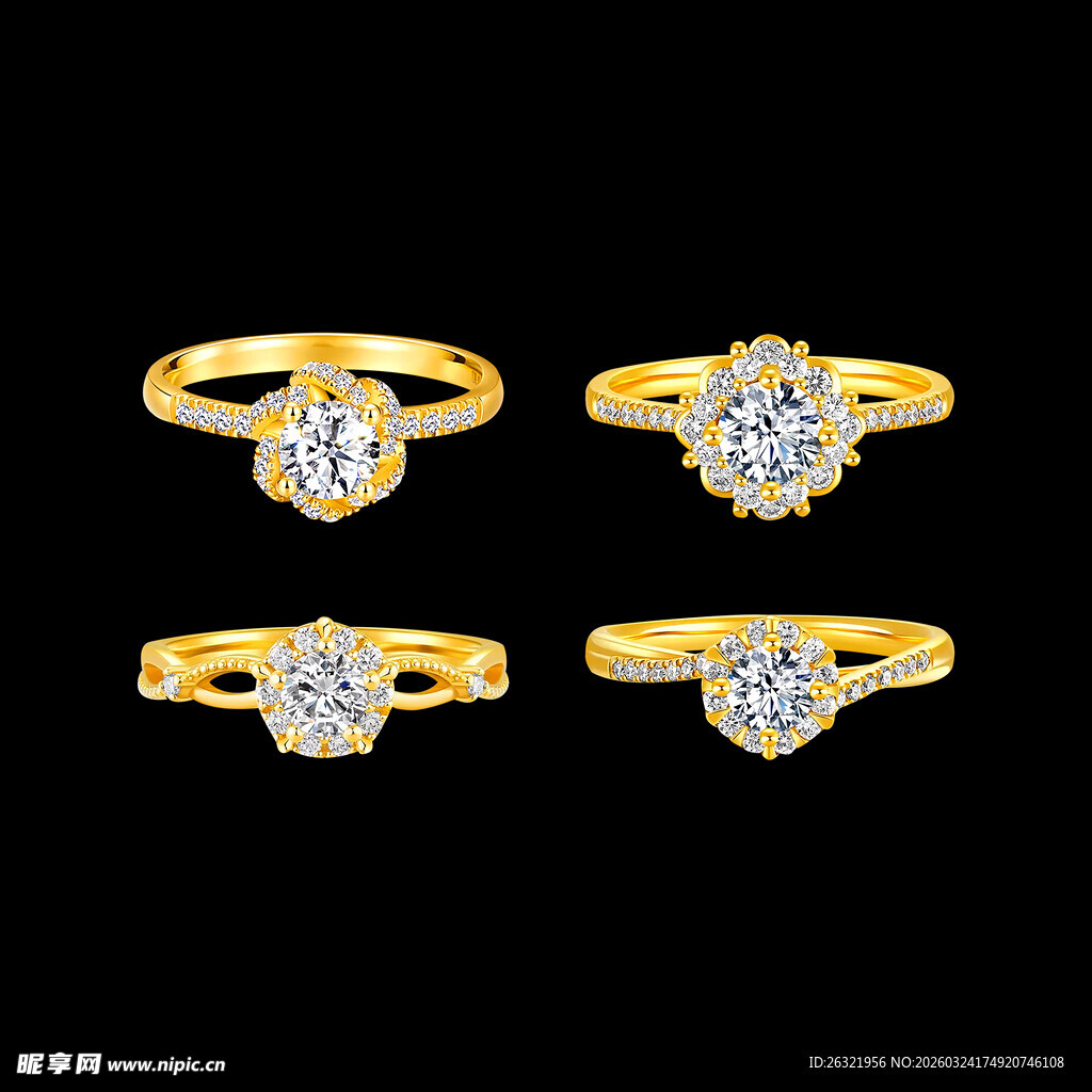 黄金镶嵌高清分层海报