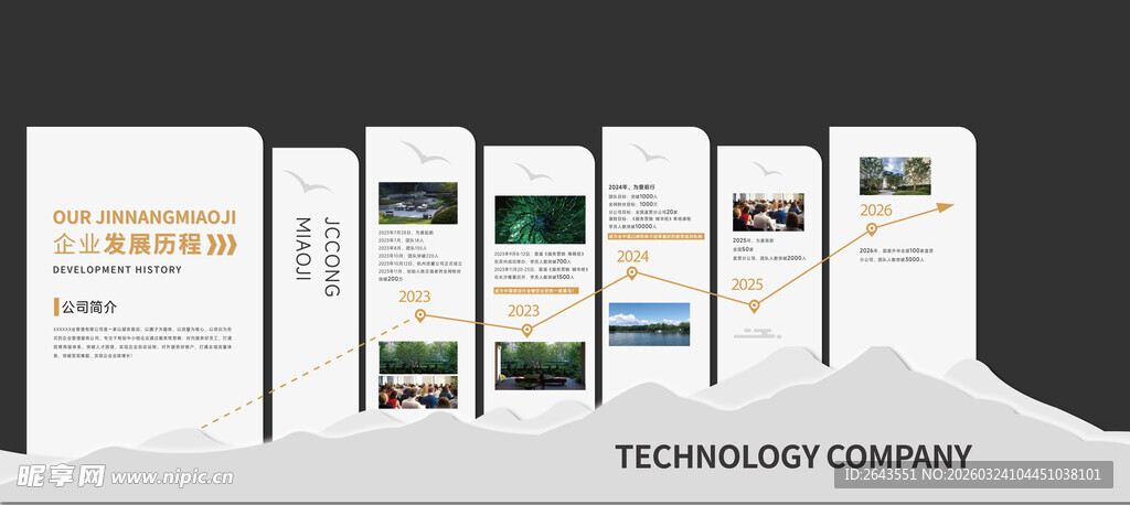 企业宣传册发展历程设计展示