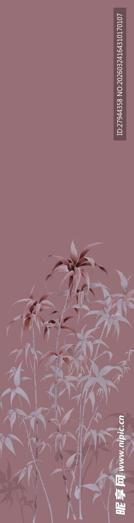 淡粉背景下的艺术花纹图案