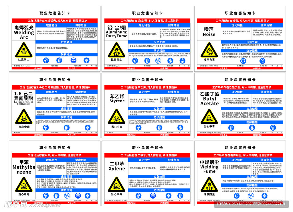 职业危害告知卡