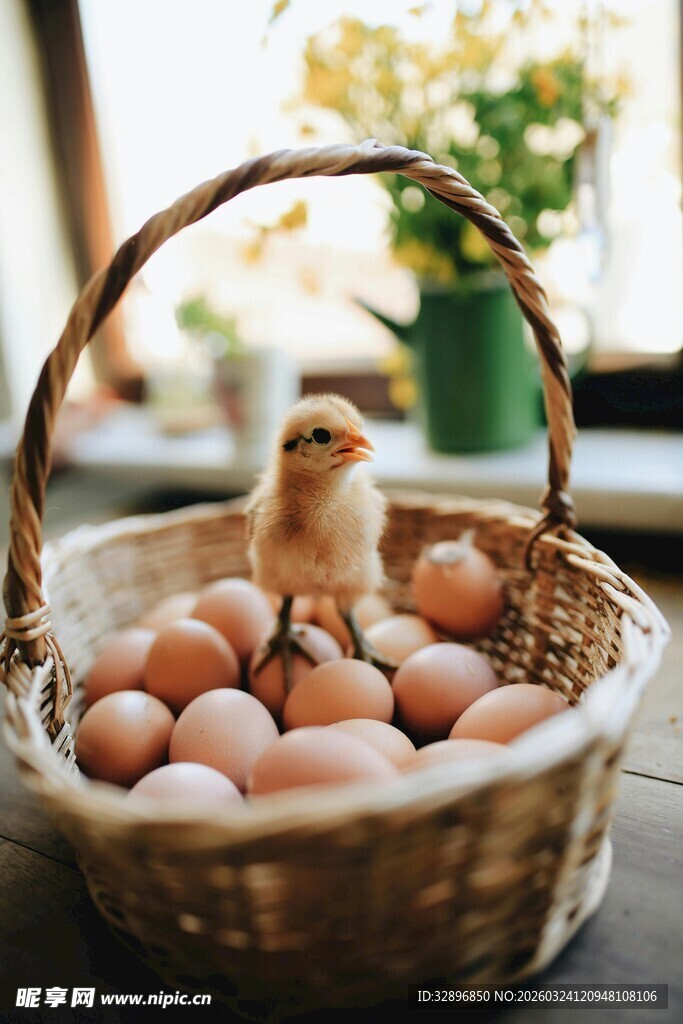 篮子里的小鸡与鸡蛋