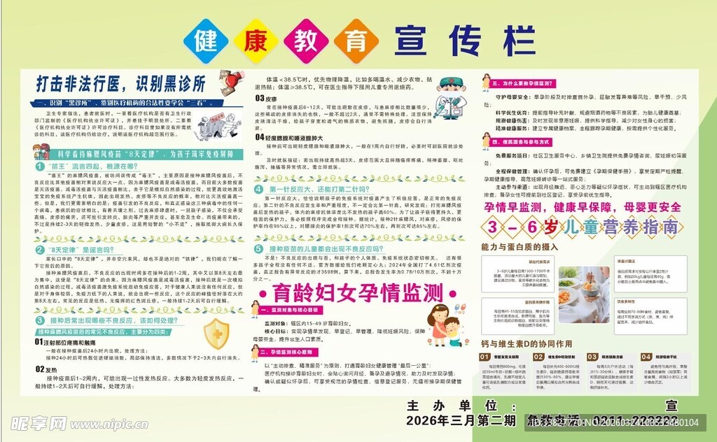 三期健康教育宣传栏