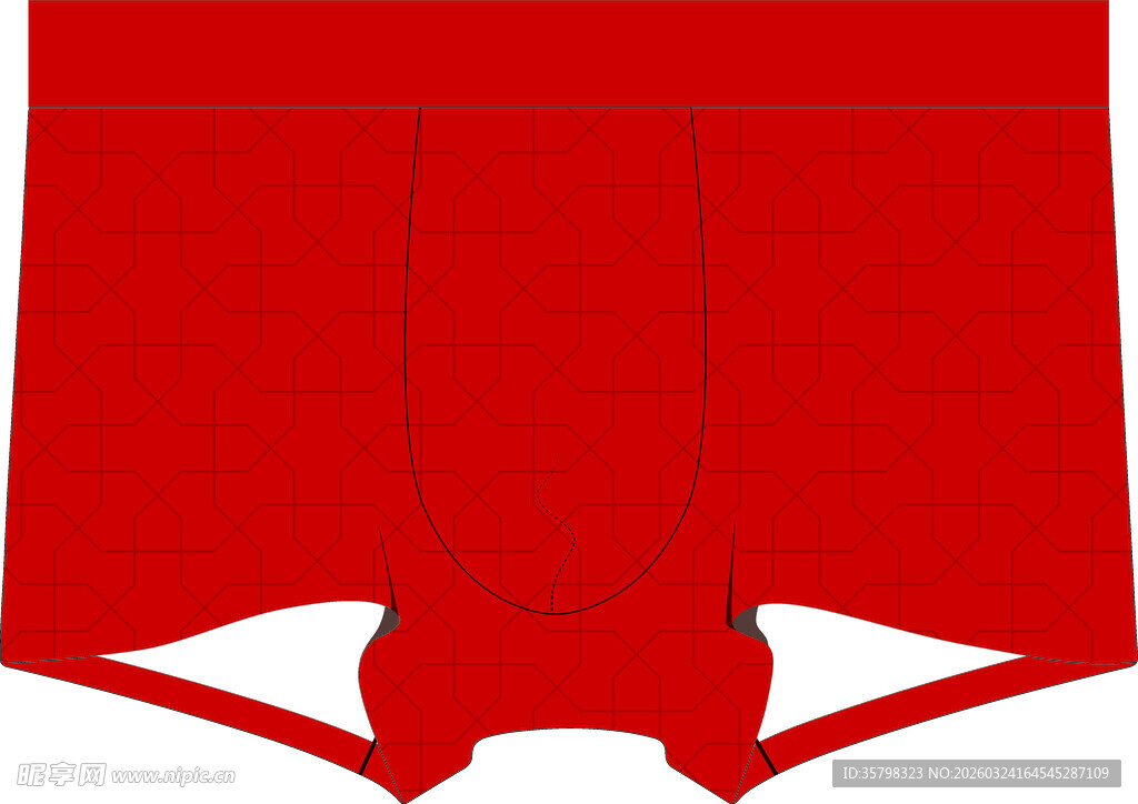 红色男士平角内裤本命年鸿运裤