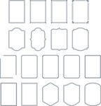 多样几何形状边框集合