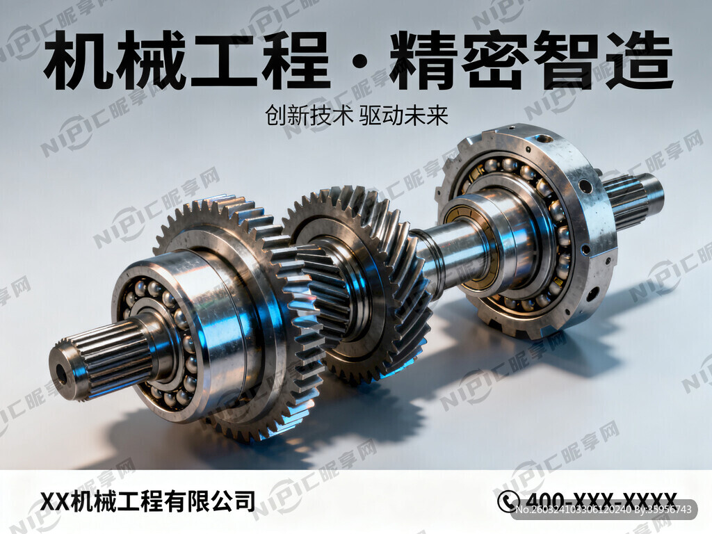 机械工程广告设计图