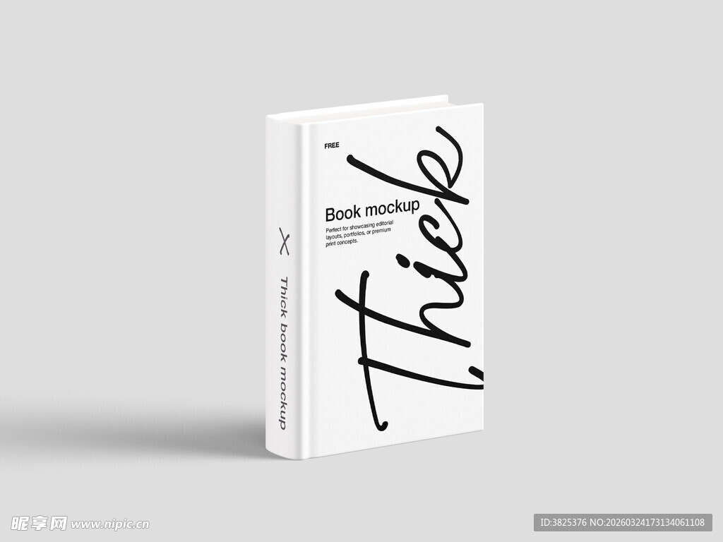 简约风格书籍封面设计样机