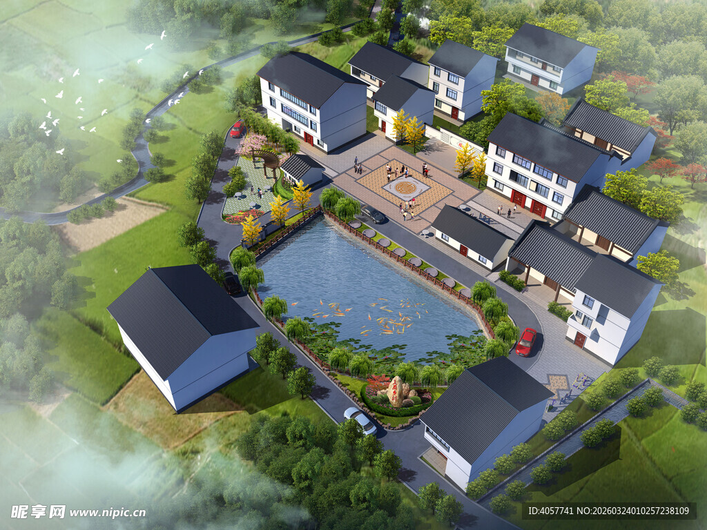 乡村景观效果图