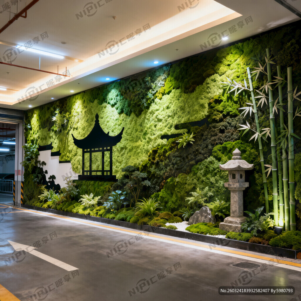 植物墙尺寸8米长 3米高