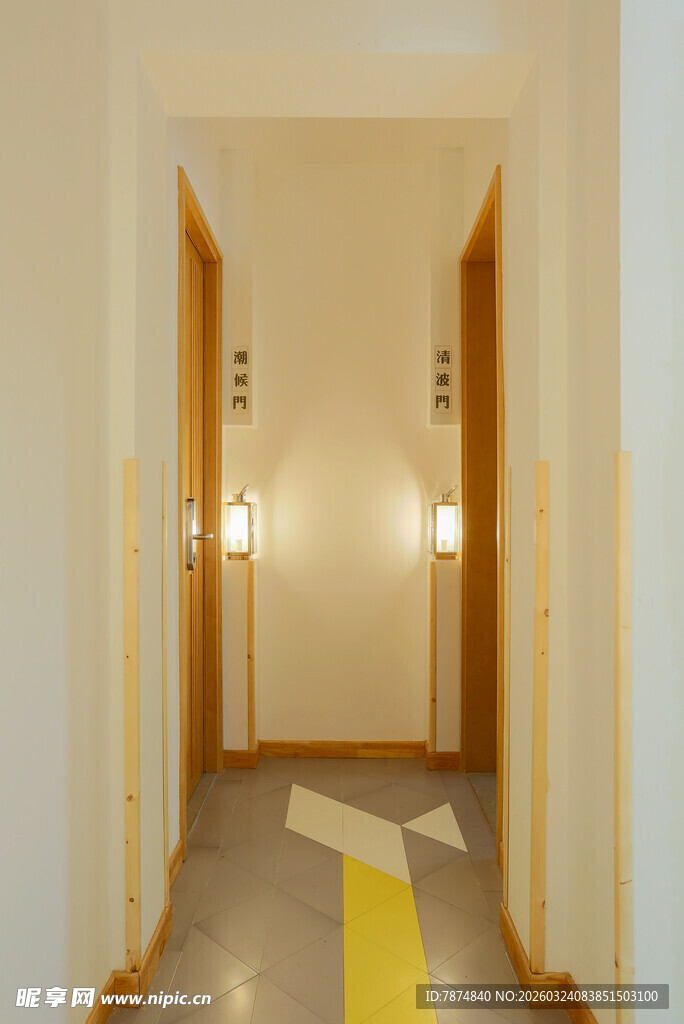 简约走廊室内装修场景