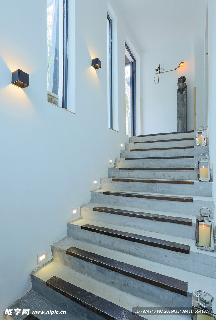 现代简约风室内楼梯设计