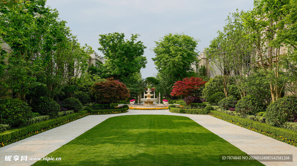 优雅庭院景观