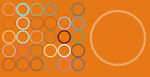 橙色背景圆圈 圆形边框 中国风