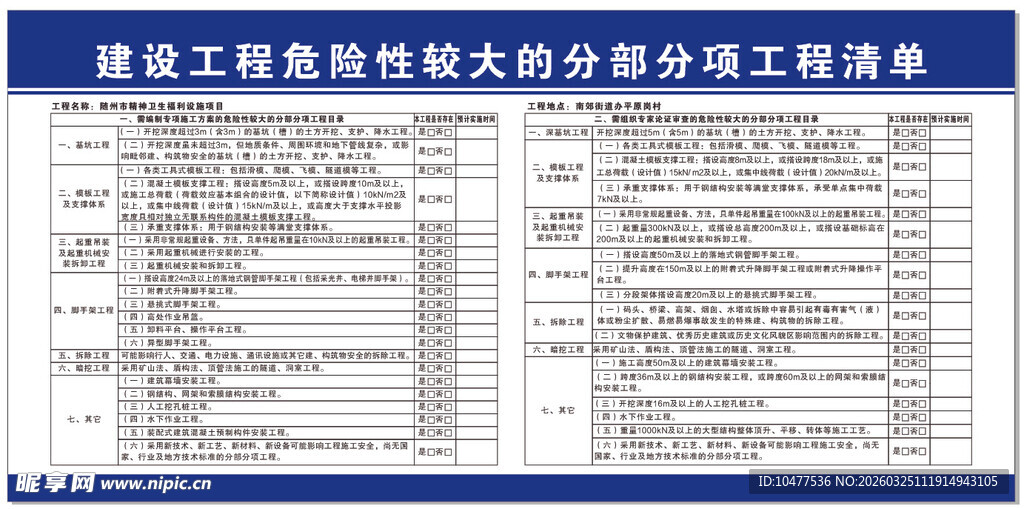 建筑工程数据验收部分流程表