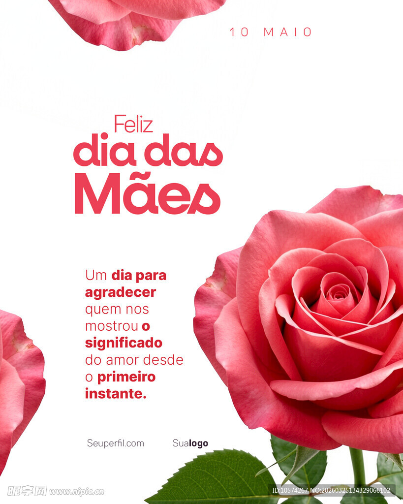 母亲节玫瑰宣传页
