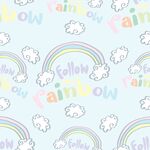 彩虹云朵图案背景