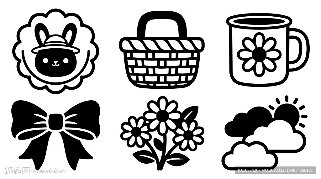 可爱手绘小物件集合