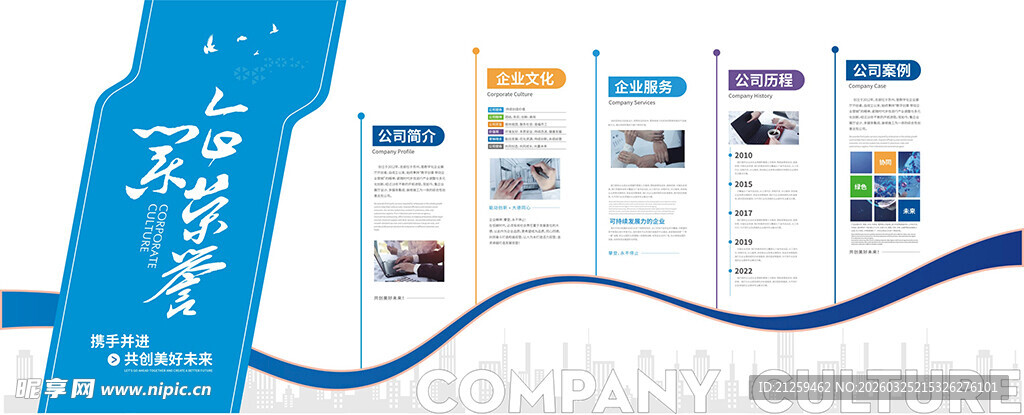 企业文化简介文化墙