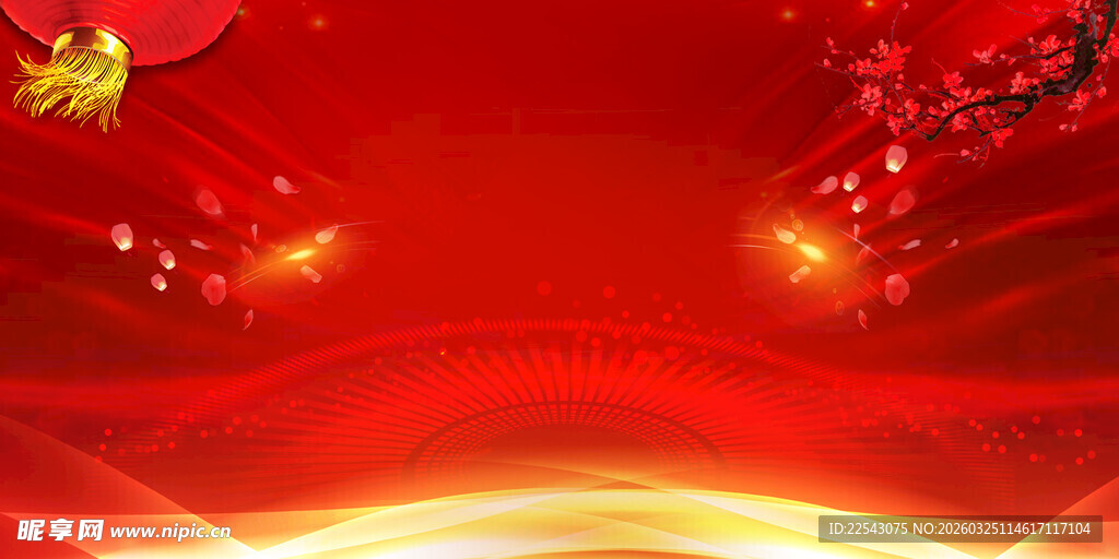 红色背景
