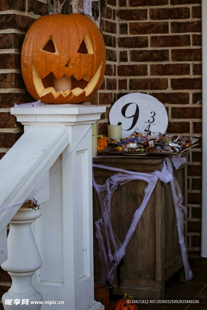 万圣节户外装饰场景