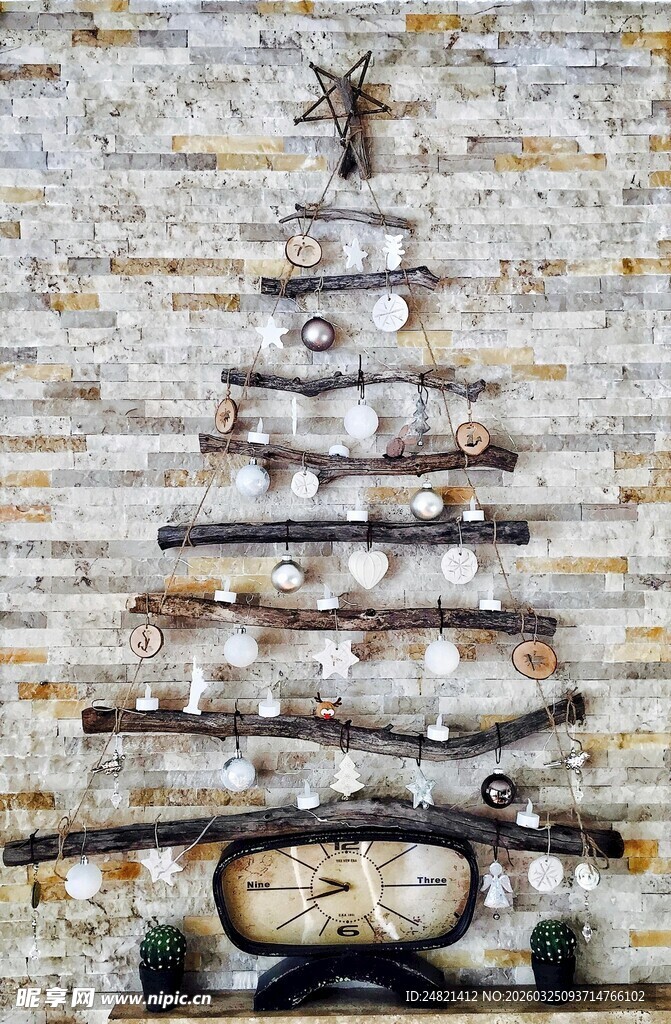 铁艺圣诞树摆件装饰