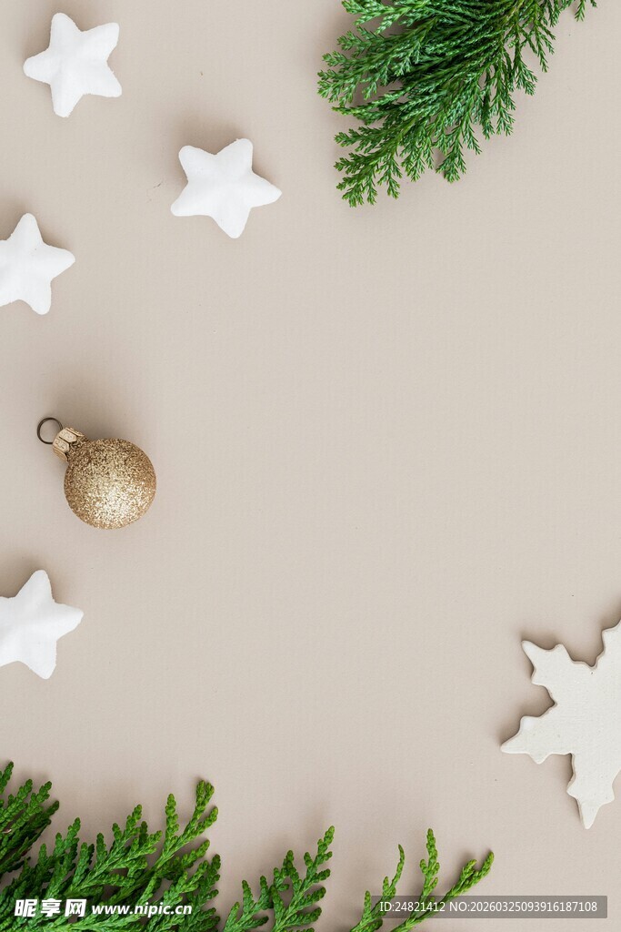 圣诞装饰布置简约场景