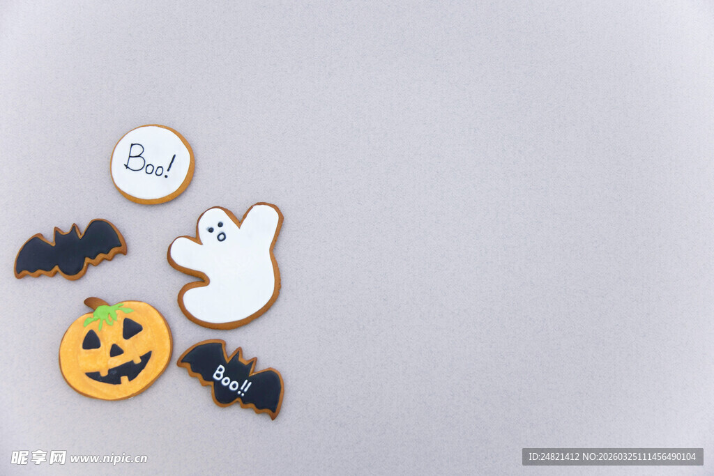 万圣节主题装饰饼干