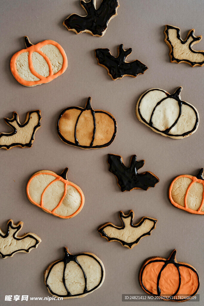 万圣节主题美味装饰饼干