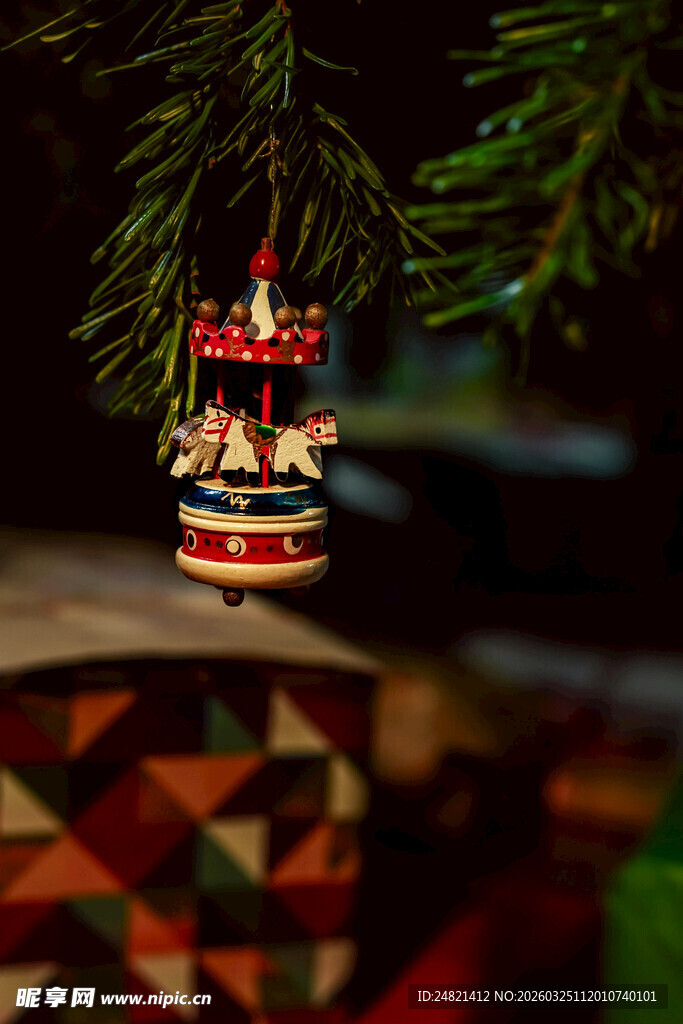 圣诞装饰小木屋挂件