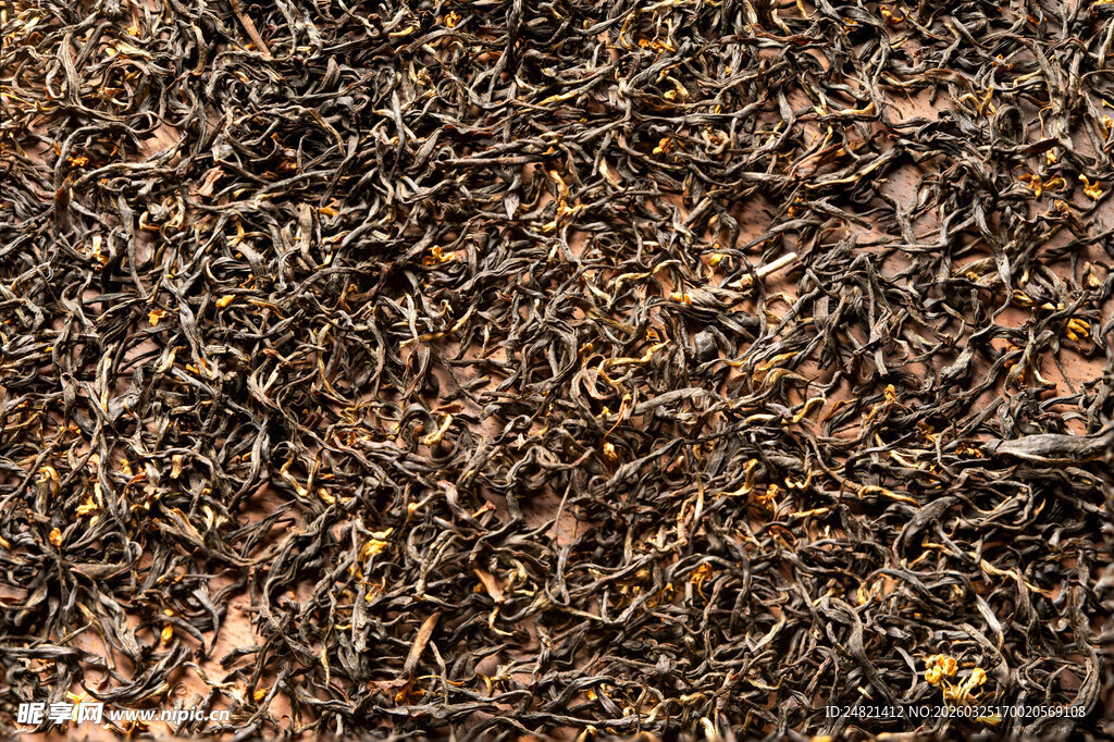 干燥茶叶特写