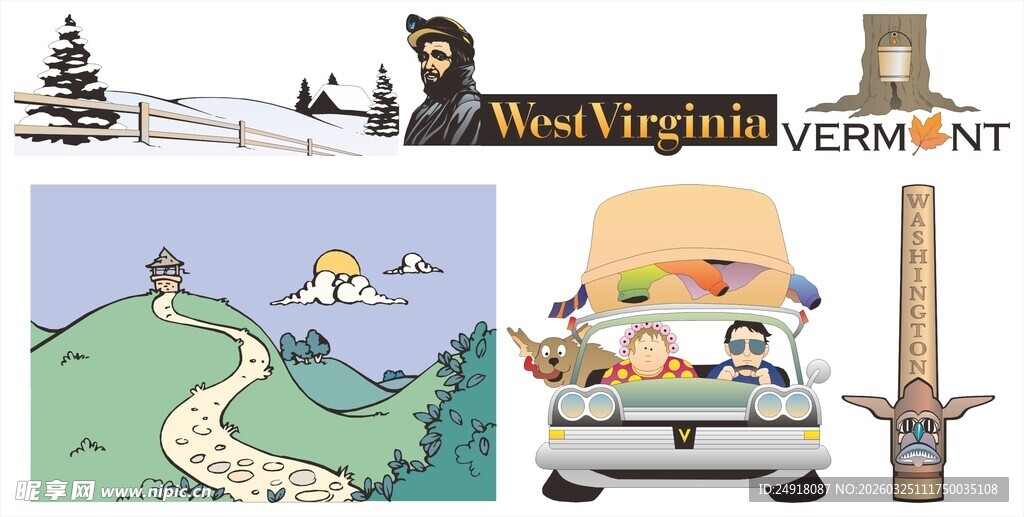 户外露营与自然风景