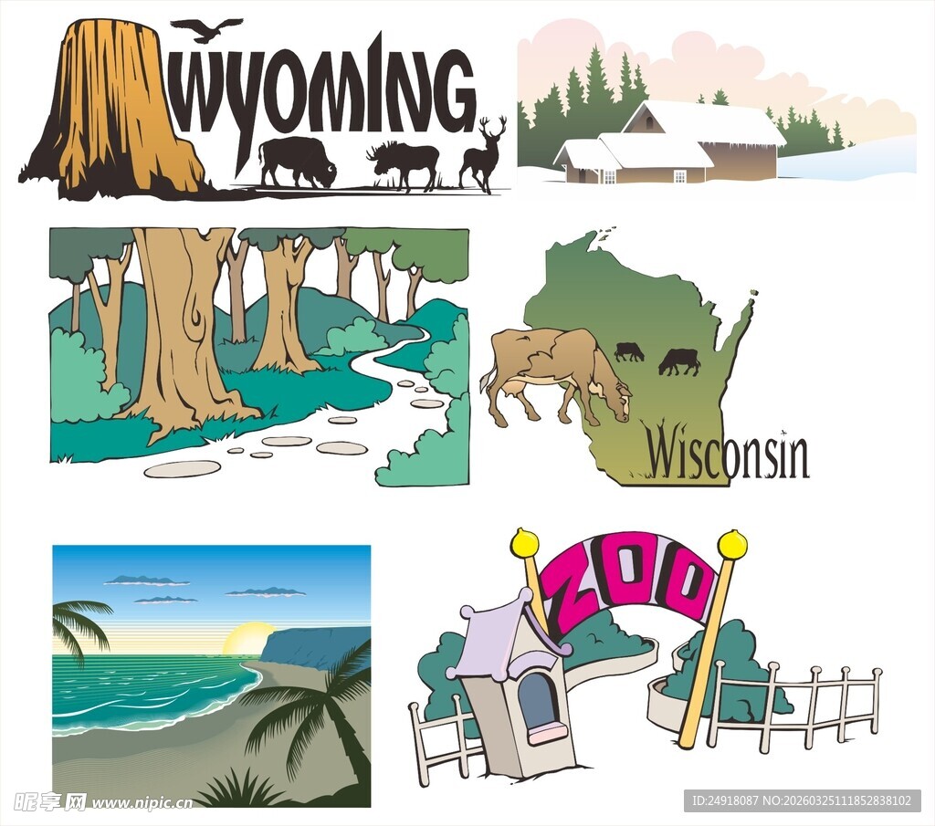 怀俄明州旅游风光与地标