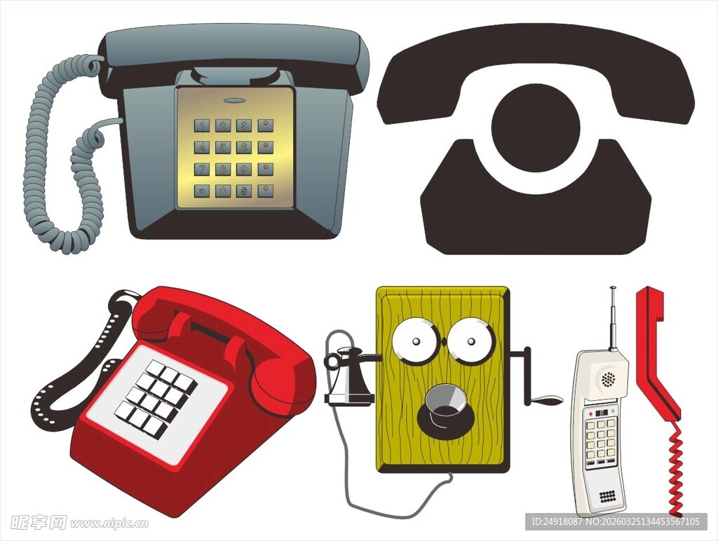 复古电话机集合