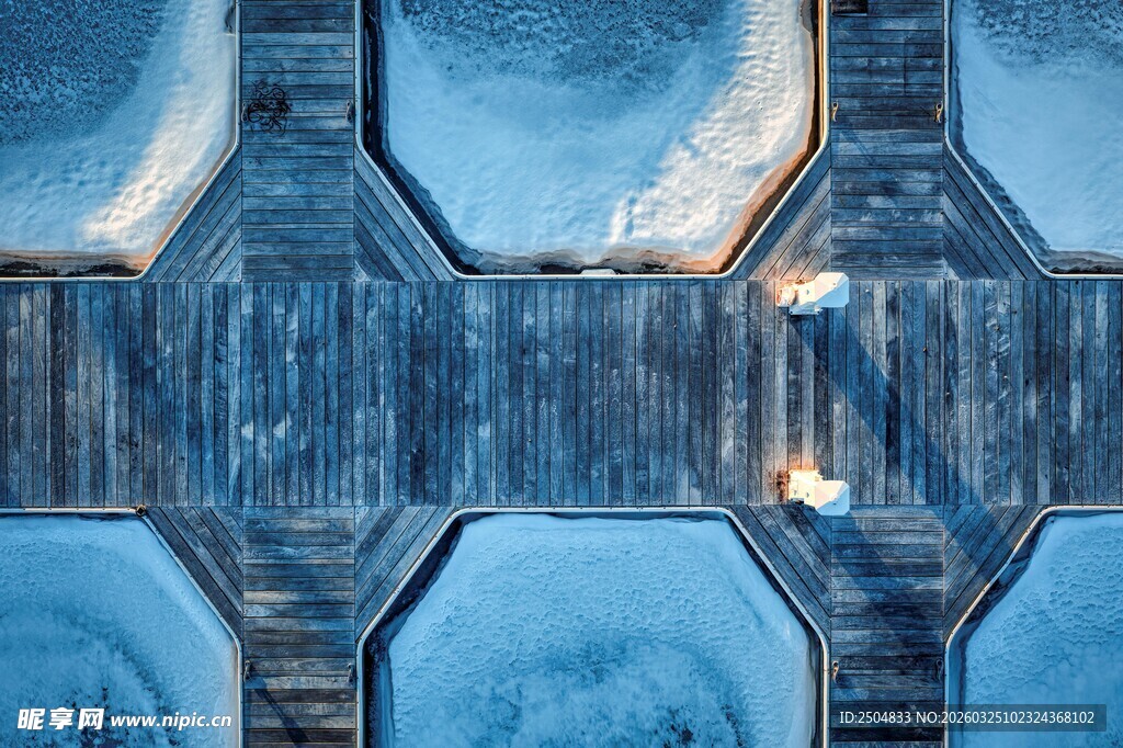 六边形蓝色纹理图案