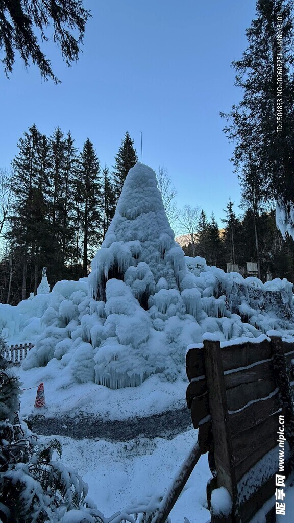冬日雪雕景观
