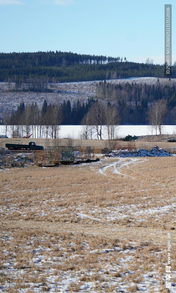 冬日旷野风景