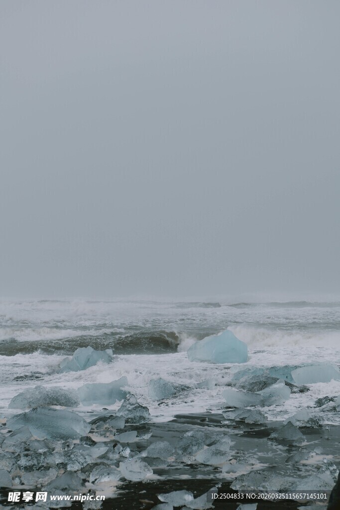 冰海浮冰景观