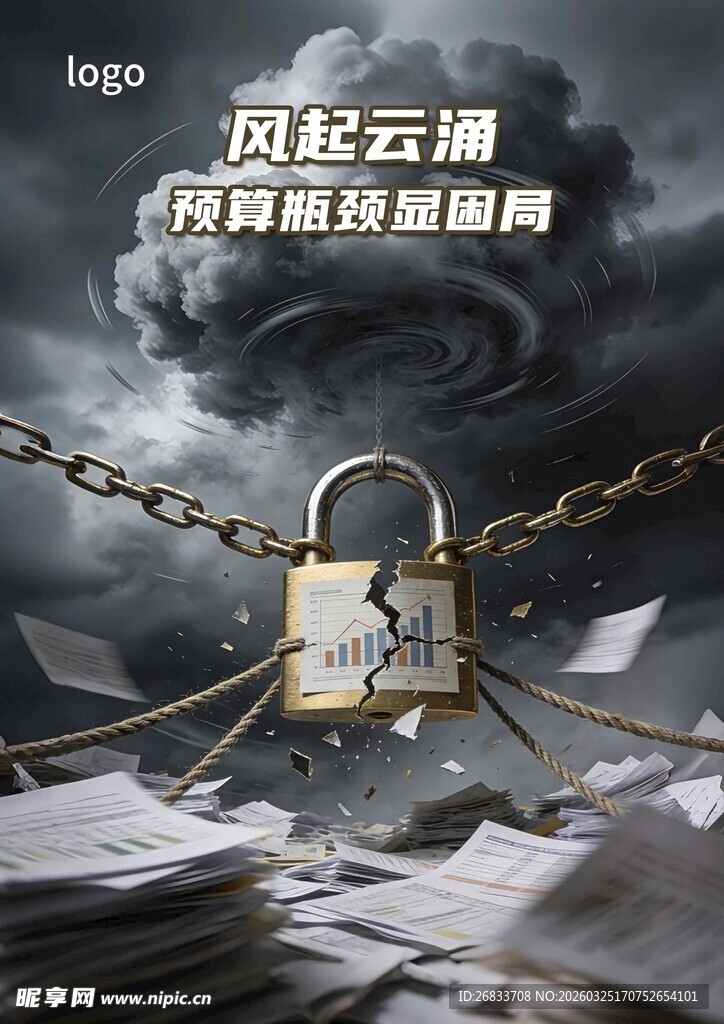 预算瓶颈显困局的设计素材