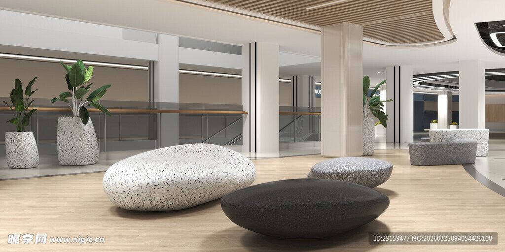 现代简约风格室内休息区