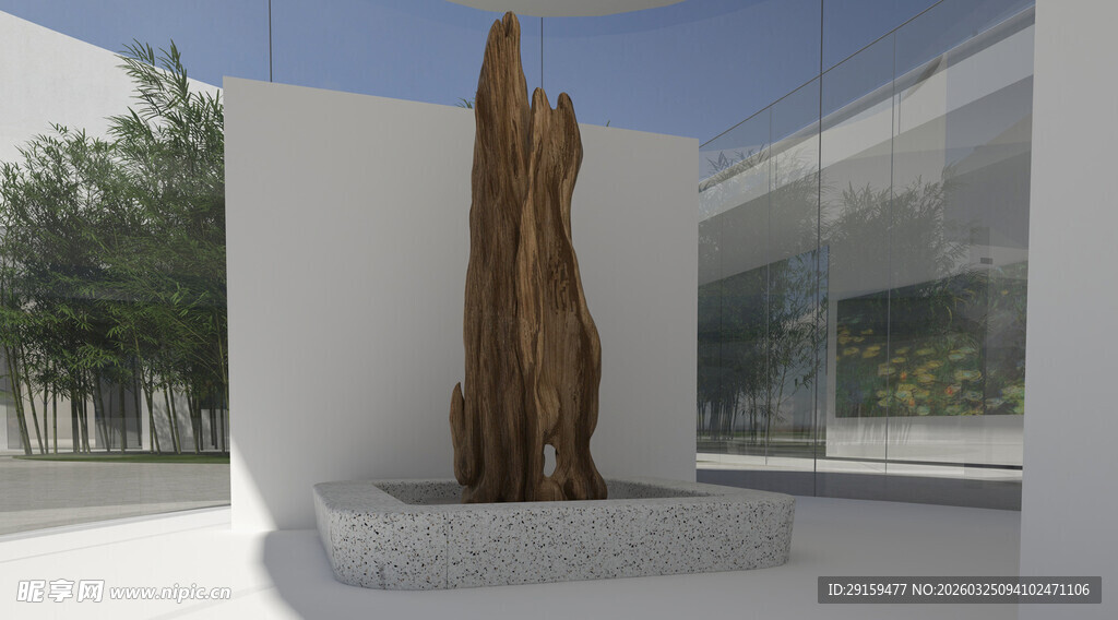 现代户外木雕艺术雕塑