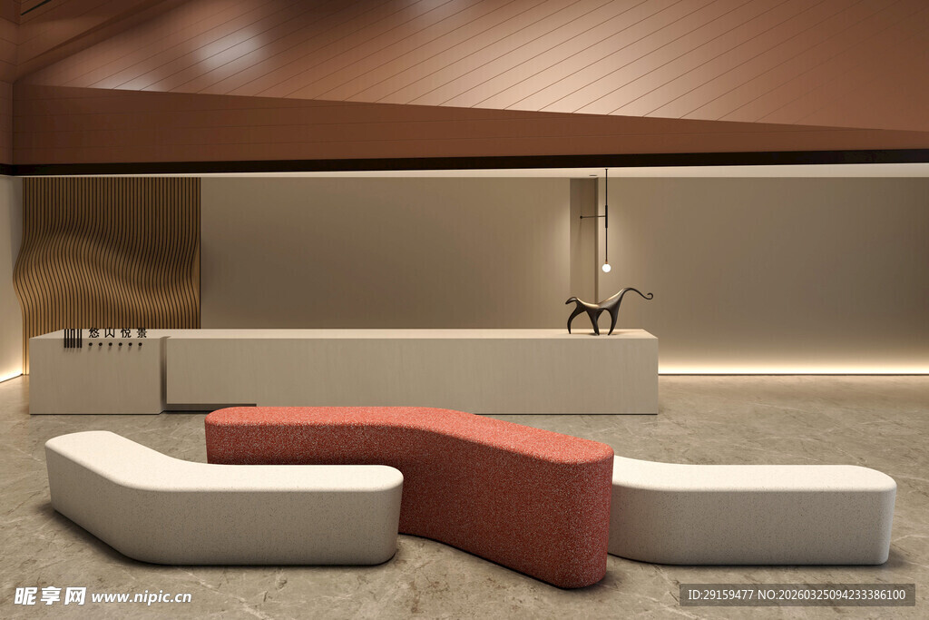 现代简约风格室内休闲区