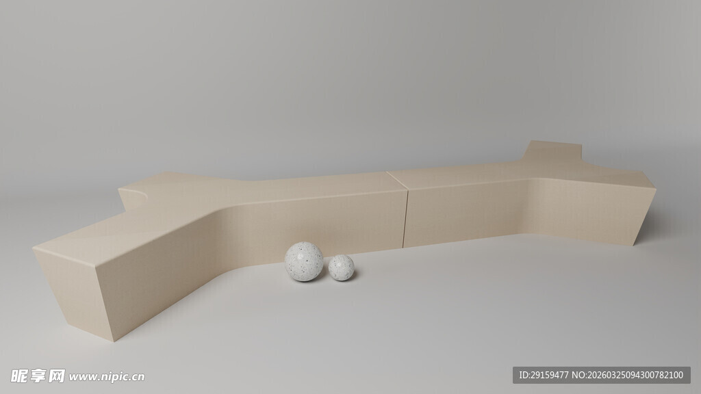 简约米色L型沙发组合