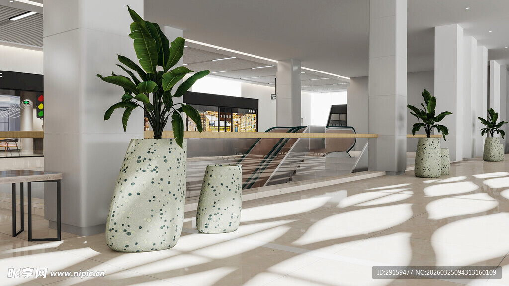 现代室内绿植装饰空间