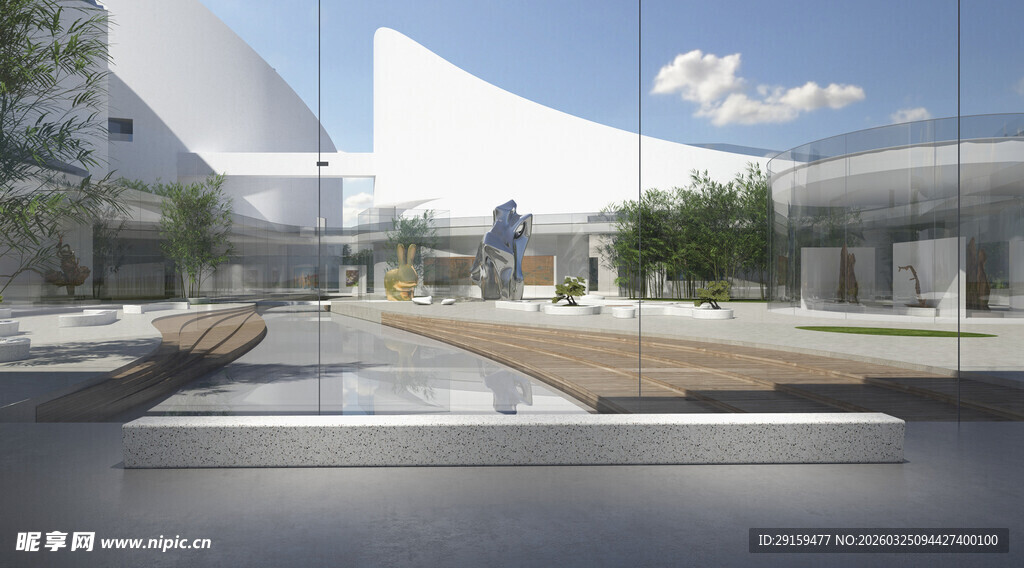 现代建筑景观玻璃视角