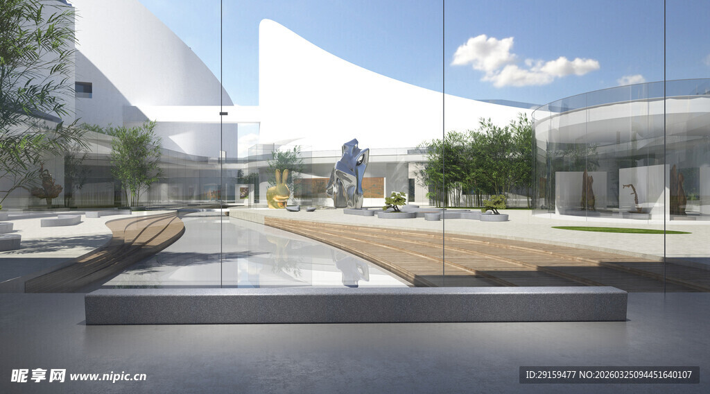 现代建筑户外景观空间