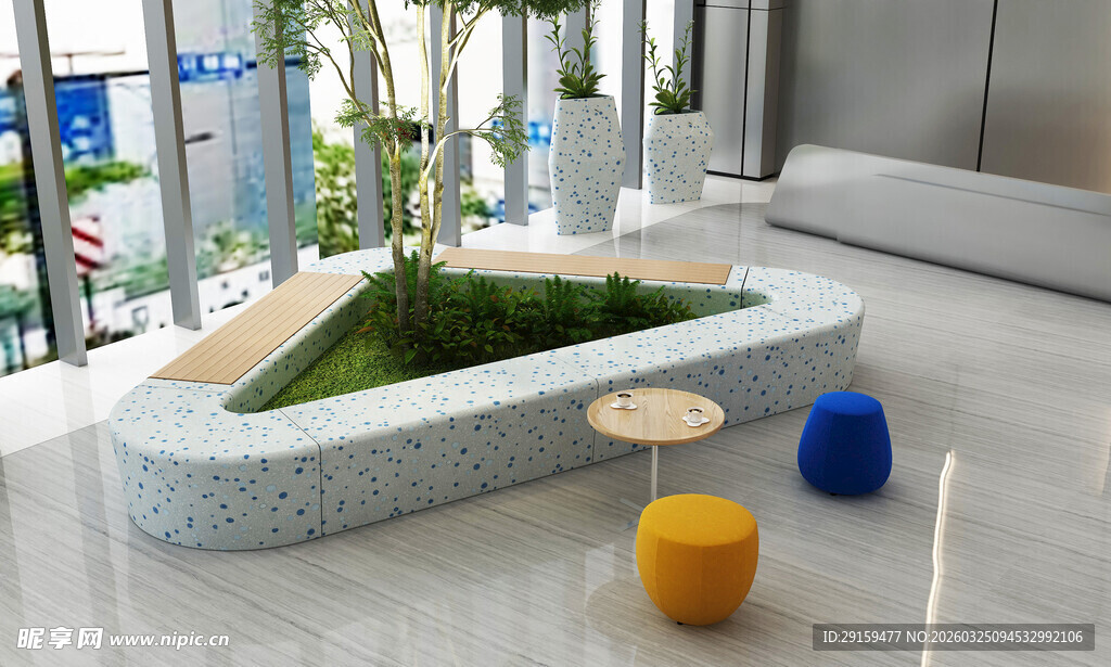 现代室内绿植装饰景观