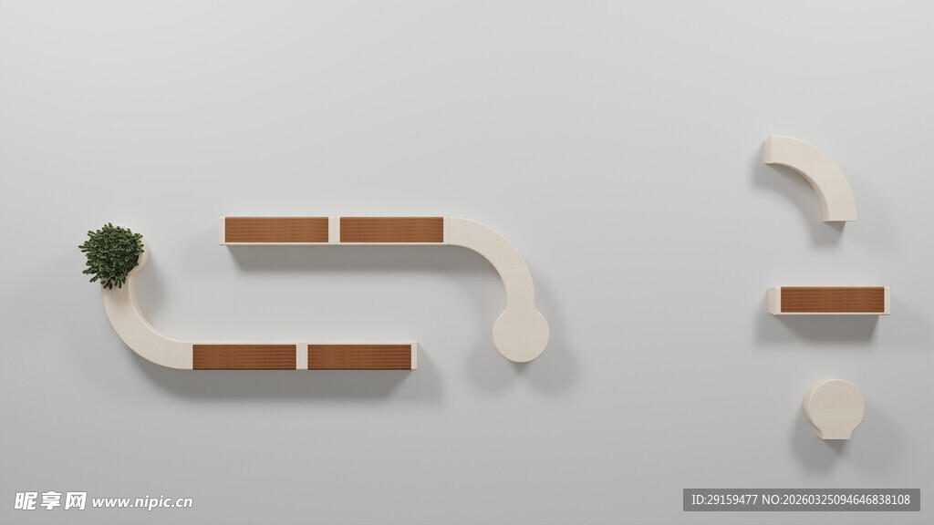 创意木质陶瓷组合摆件