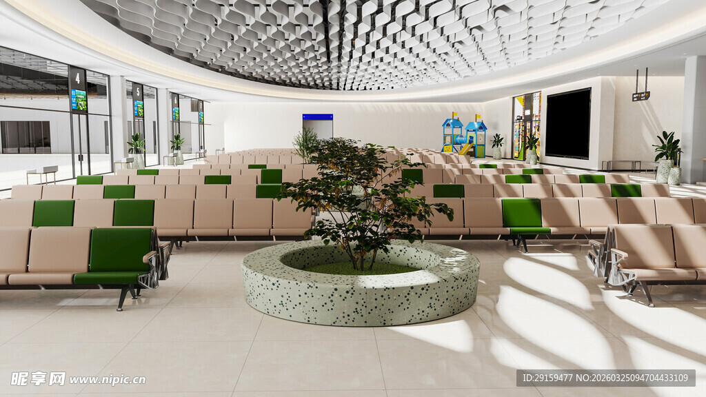 现代室内绿植休闲空间设计