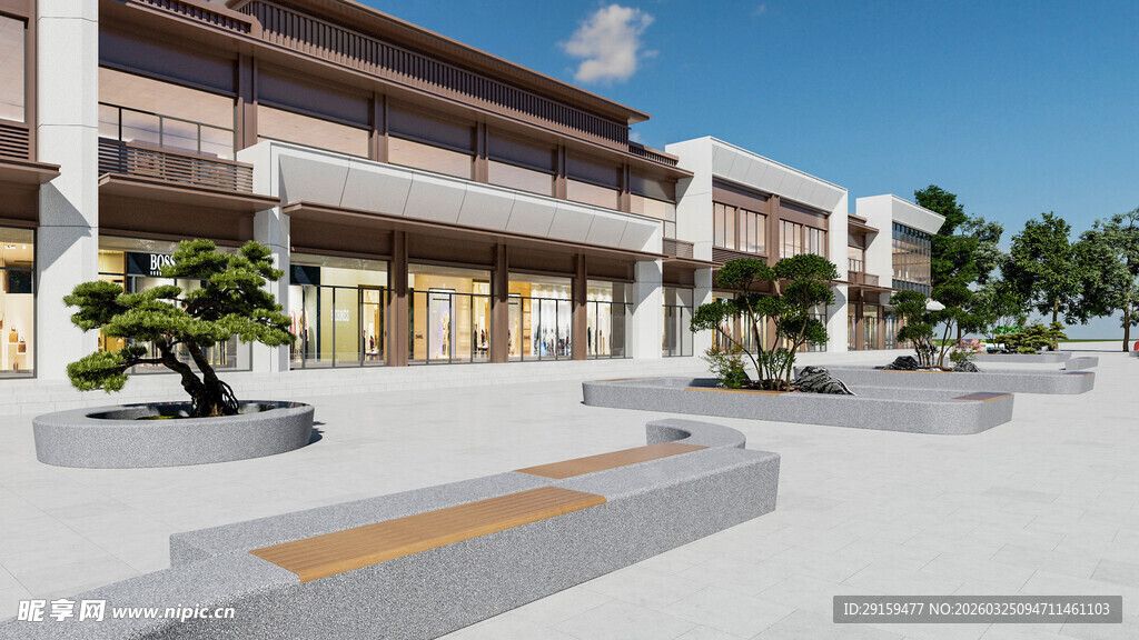 现代商业广场景观设计