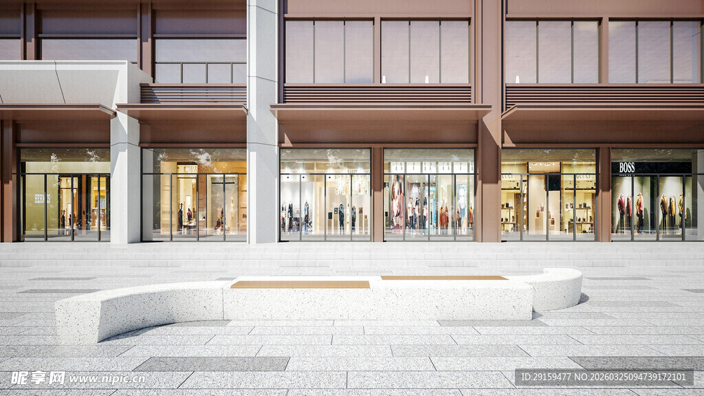 现代风格商业建筑外观